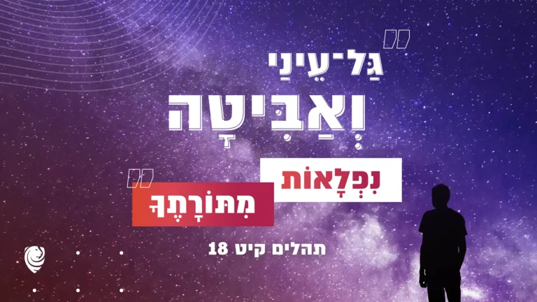 "גַּל־עֵינַי וְאַבִּיטָה נִפְלָאוֹת מִתּוֹרָתֶךָ" תהלים קיט 18 – הגות יומית
